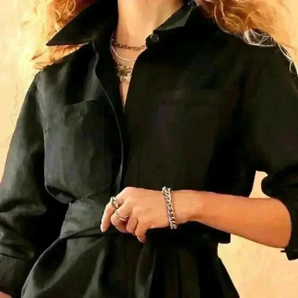 Banana  Republic Faux Suede Belted Shirt - Picture 5 of 15